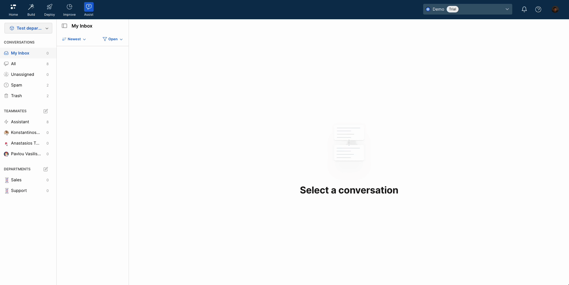 Human chat pick up