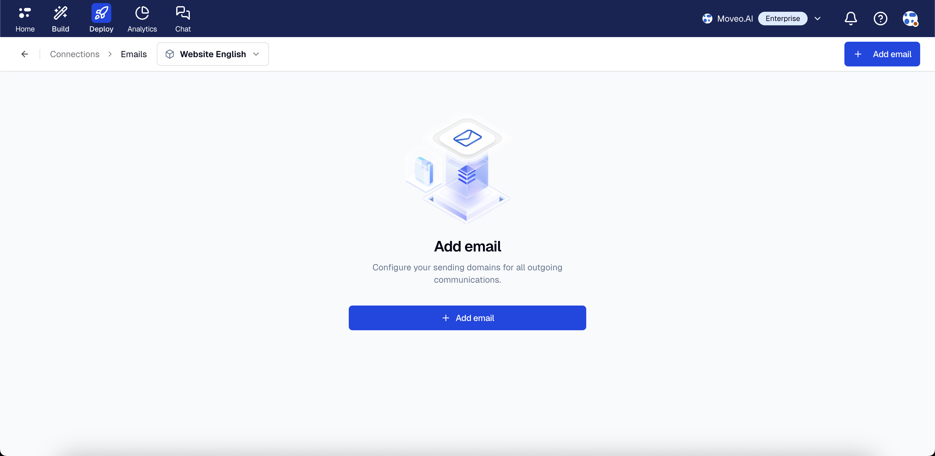 Add email in Moveo