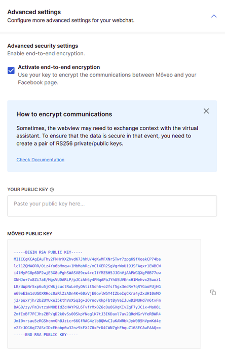 Webview configuration