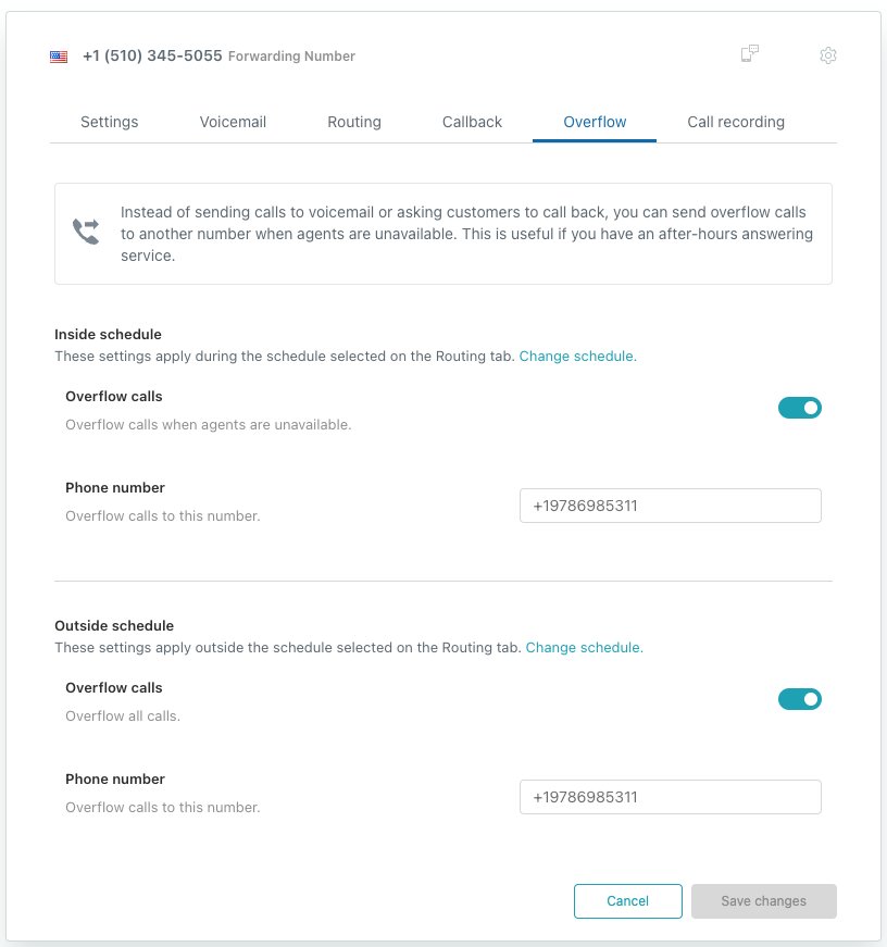 Zendesk overflow rule